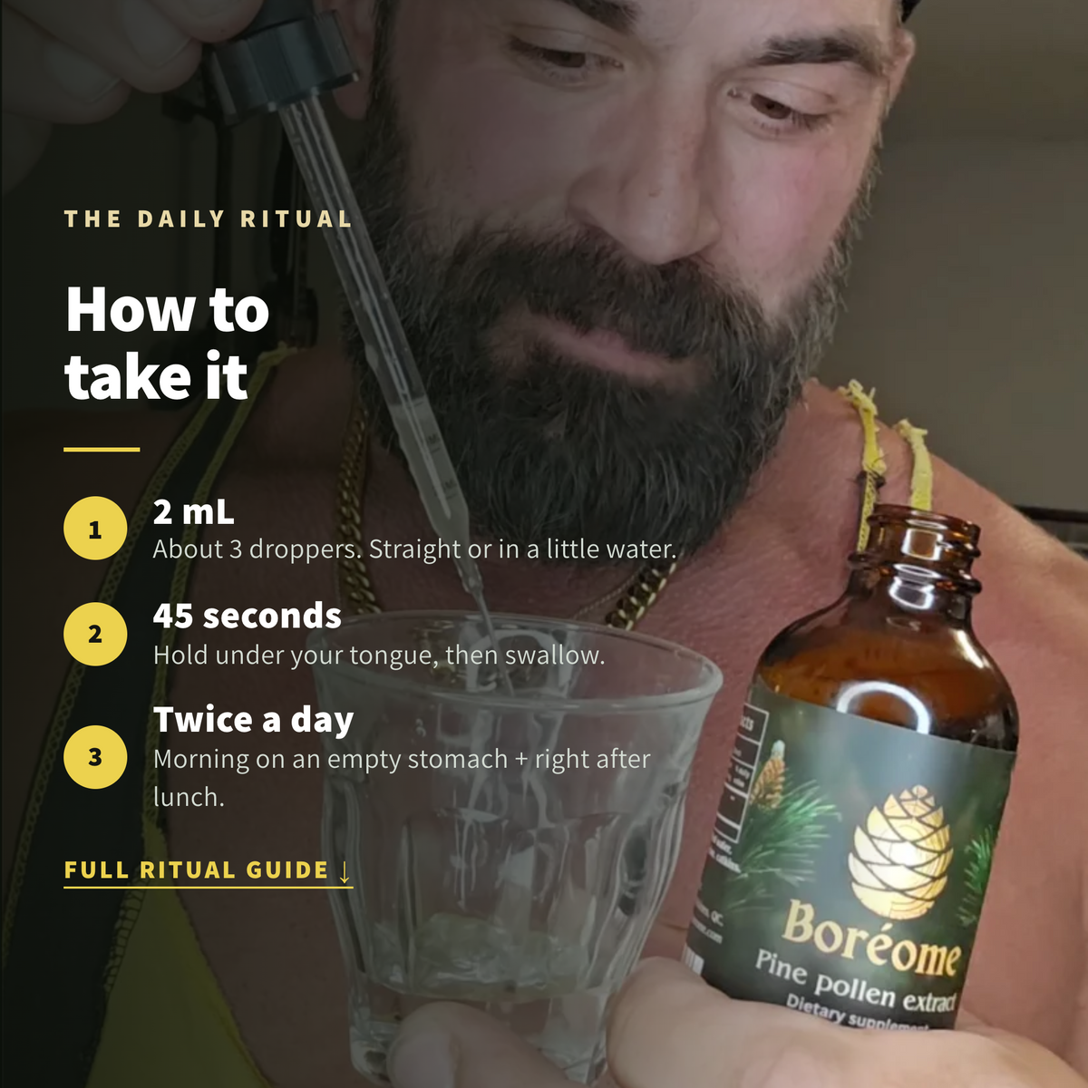 Pine pollen tincture